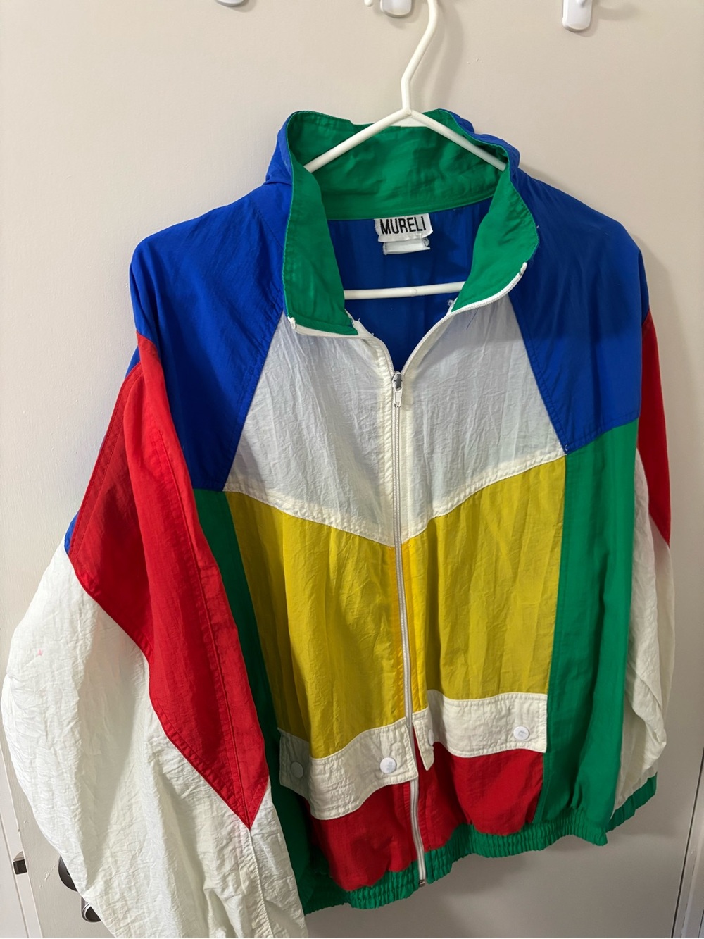 MURELI Colorblock Windbreaker Bomber Jacket - Multicolor